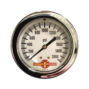 0-2000PSI 2.5" CBM Panel Mount Air Pressure Gauge